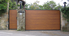 Puerta corredera forrada panel ISO 45 imit. madera claro